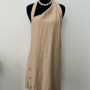 ALEXIS JENELL NWT Asymmetrical Halter Dress L